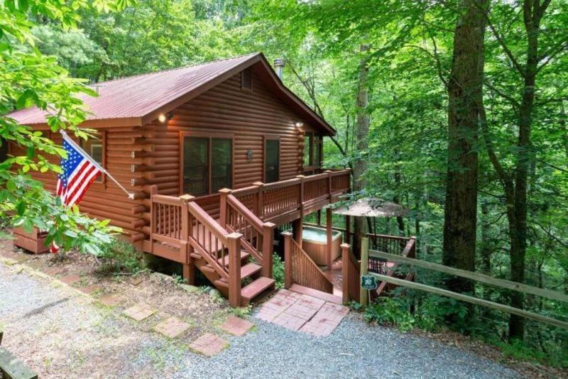 Mountain Spirit Cabin - Fireplace And Hot Tub Blue Ridge Exterior foto