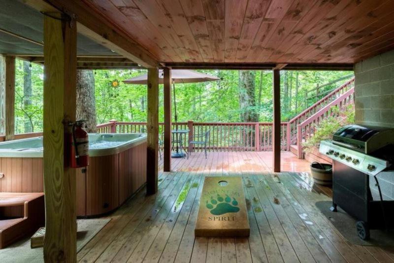 Mountain Spirit Cabin - Fireplace And Hot Tub Blue Ridge Exterior foto